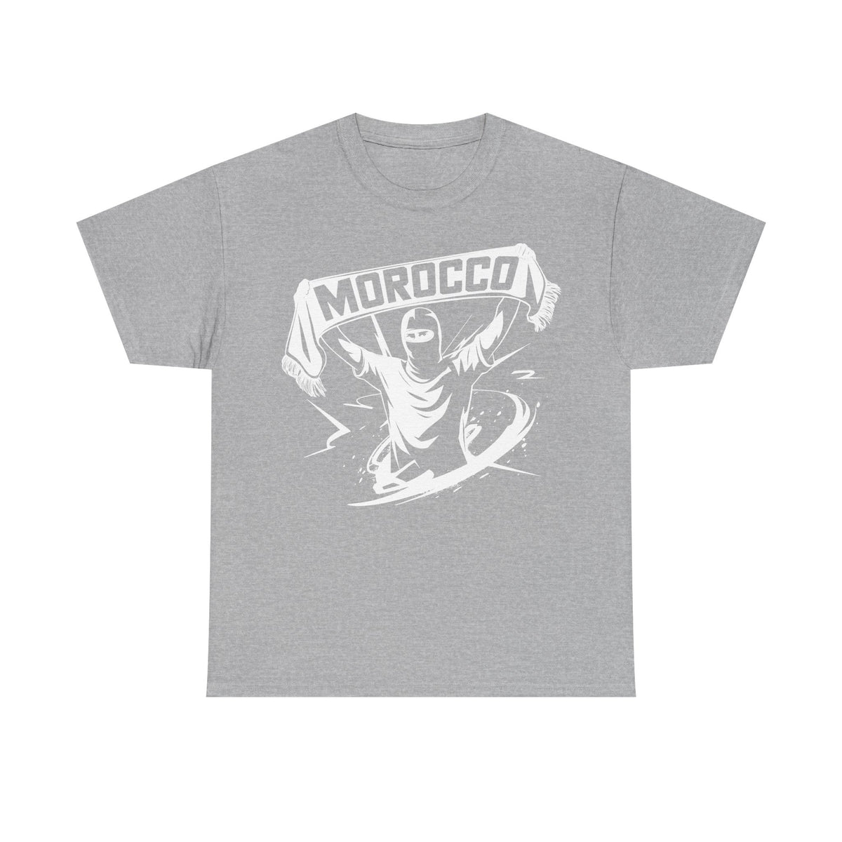 Escudo de hooligan de Marruecos Bandera de Marruecos Fútbol Aficionado Deporte Idea de regalo - Camiseta unisex