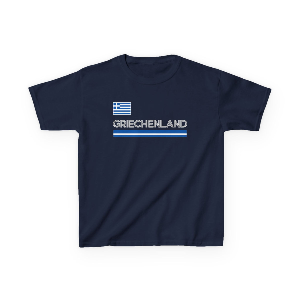 Greece Griechenland Flagge Wappen Heimat Fußball Sport Fan Geschenkidee - Für Kinder & Jugendliche Unisex T-Shirt
