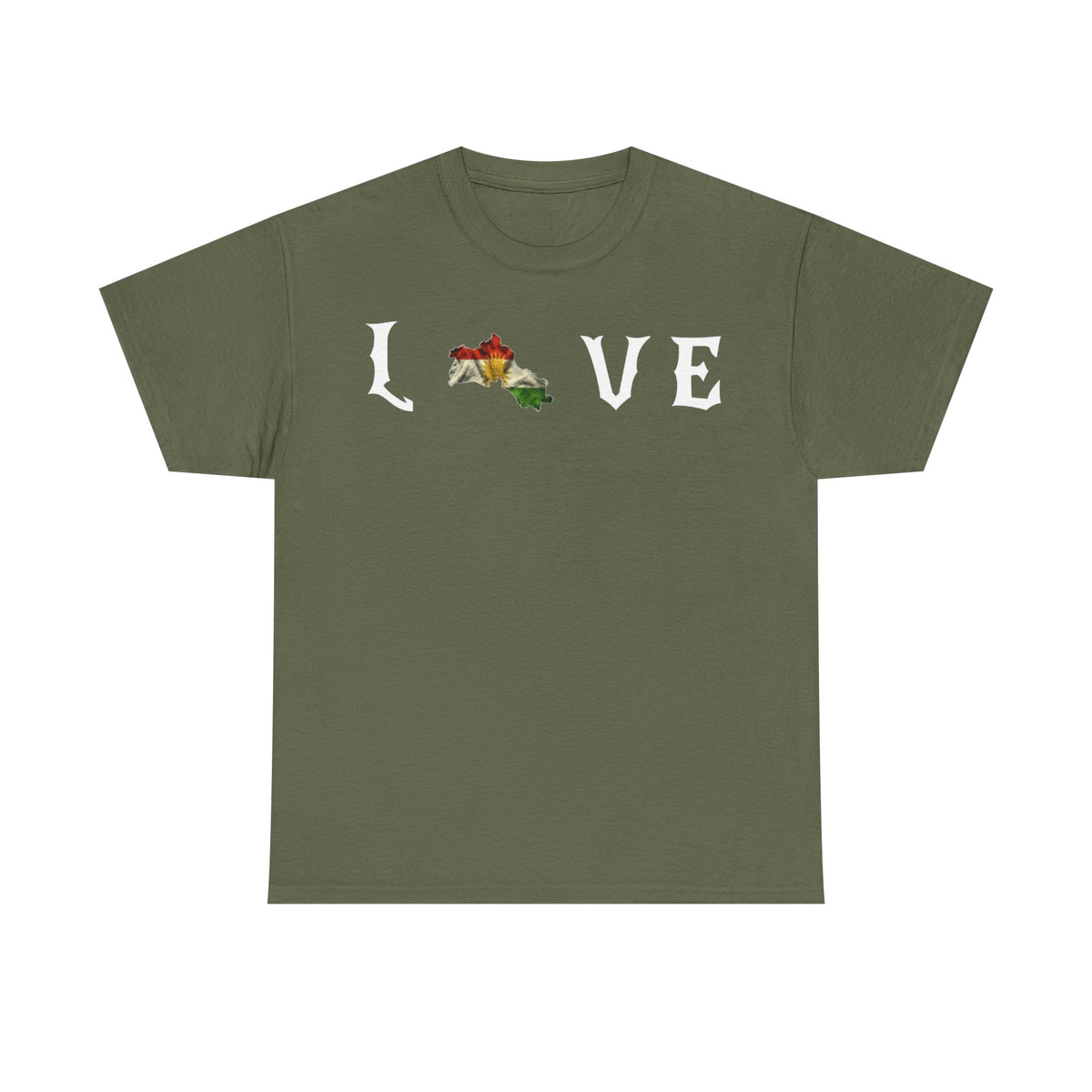 Kurdistan LOVE Flagge Azadi Newroz - Unisex T-shirt