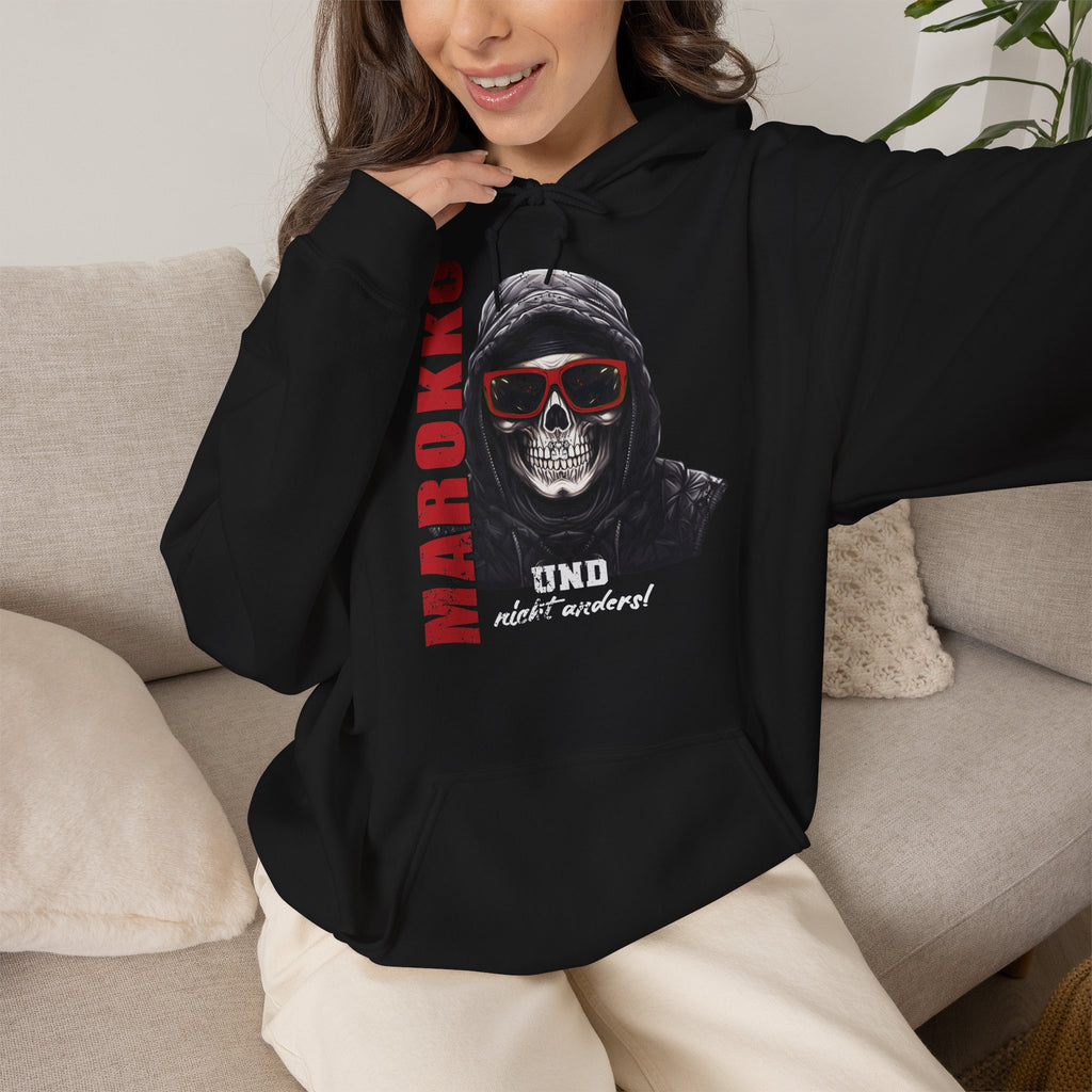 Marokko Wappen Morocco Flagge Stolz Fußball Fan Sport Geschenkidee - Unisex Hoodie