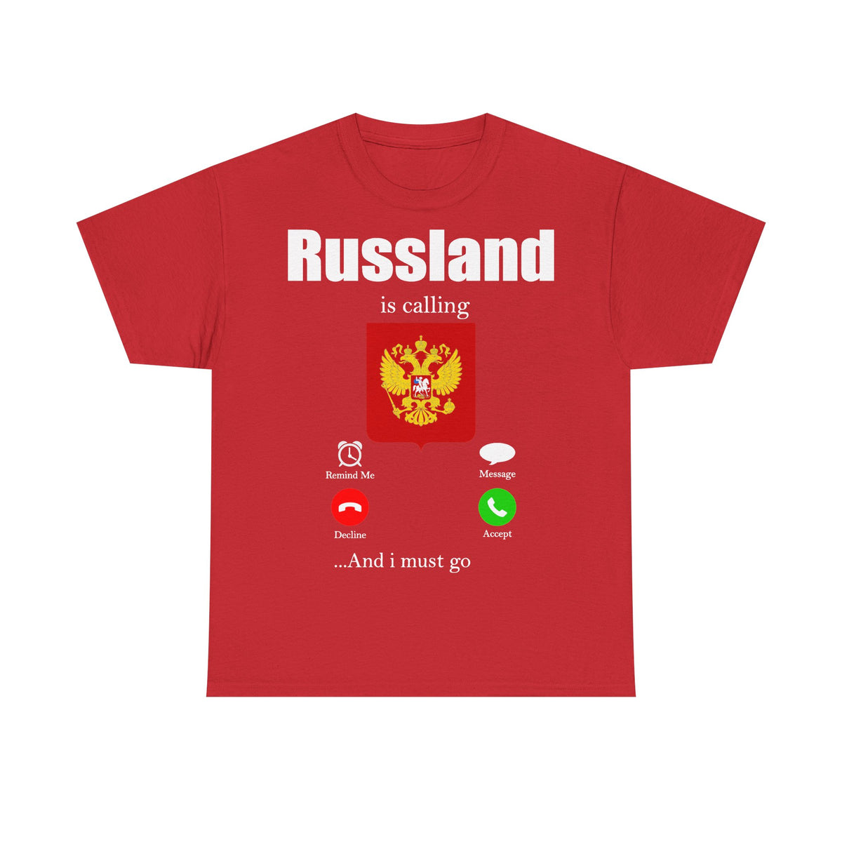 Rusia Rusia Moscú águila bandera escudo regalo deporte aficionado moda - Camiseta unisex