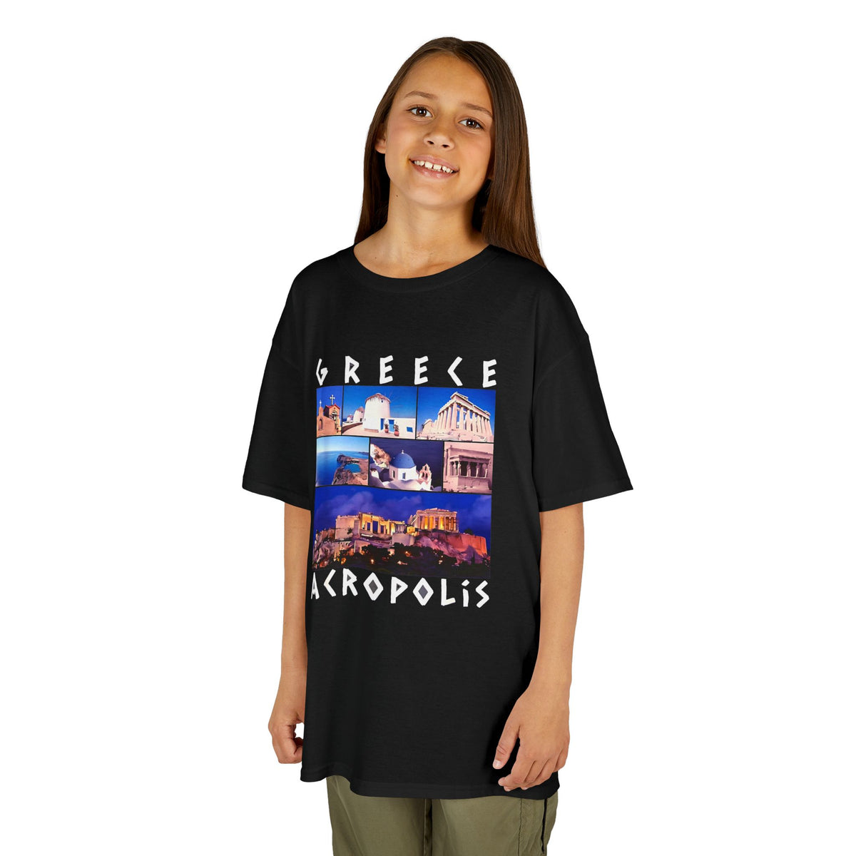 Greece Griechenland Flagge Wappen Heimat Fußball Sport Fan Geschenkidee - Für Kinder & Jugendliche Unisex T-Shirt