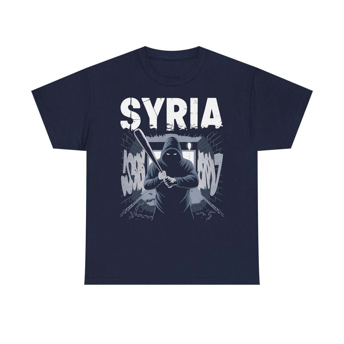 Syria Syrien Hooligan Wappen Flagge Heimat Sport Fußball Fan Geschenkidee - Unisex T-Shirt