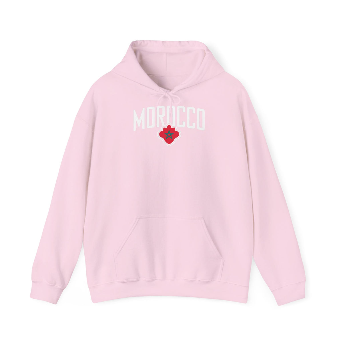 Stemma hooligan del Marocco, bandiera del Marocco, tifoso di calcio, sport, idea regalo - Felpa con cappuccio unisex