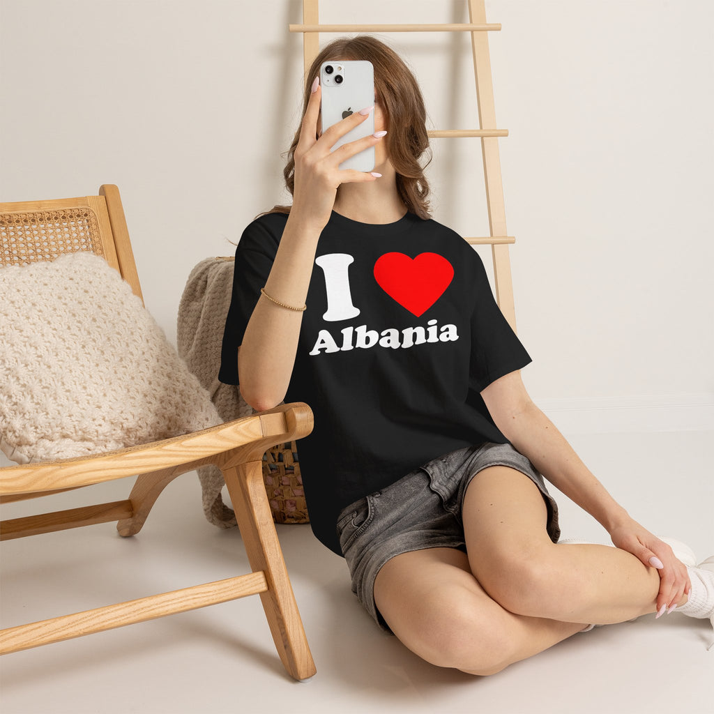 Albania Wappen Shqiptar Flagge Adler Fußball Fan Sport Unisex T Shirt