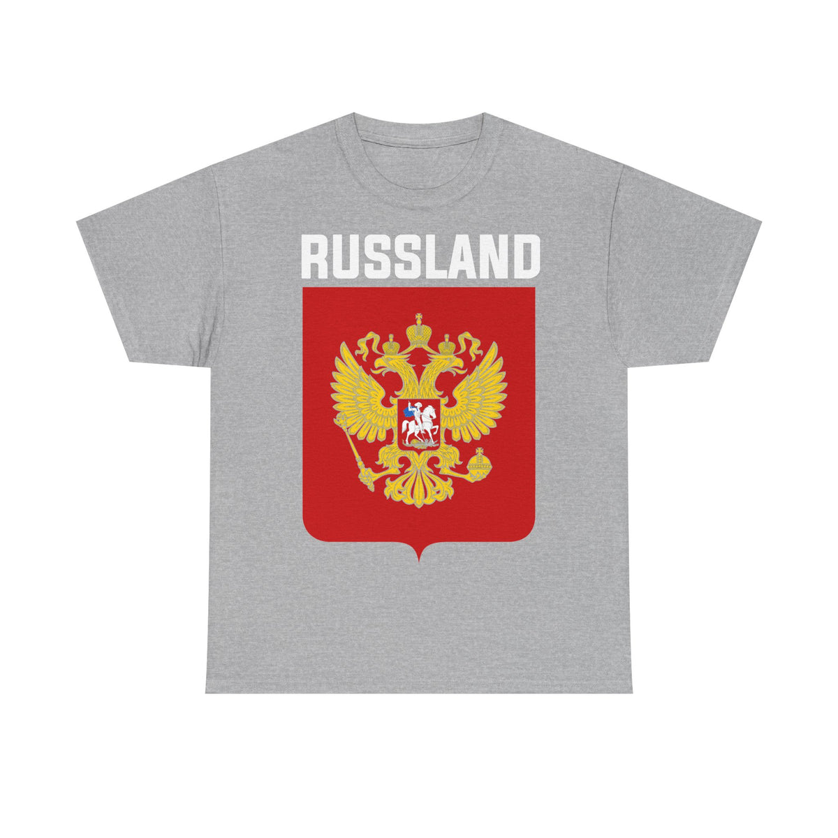 Rusia Rusia Moscú águila bandera escudo regalo deporte aficionado moda - Camiseta unisex