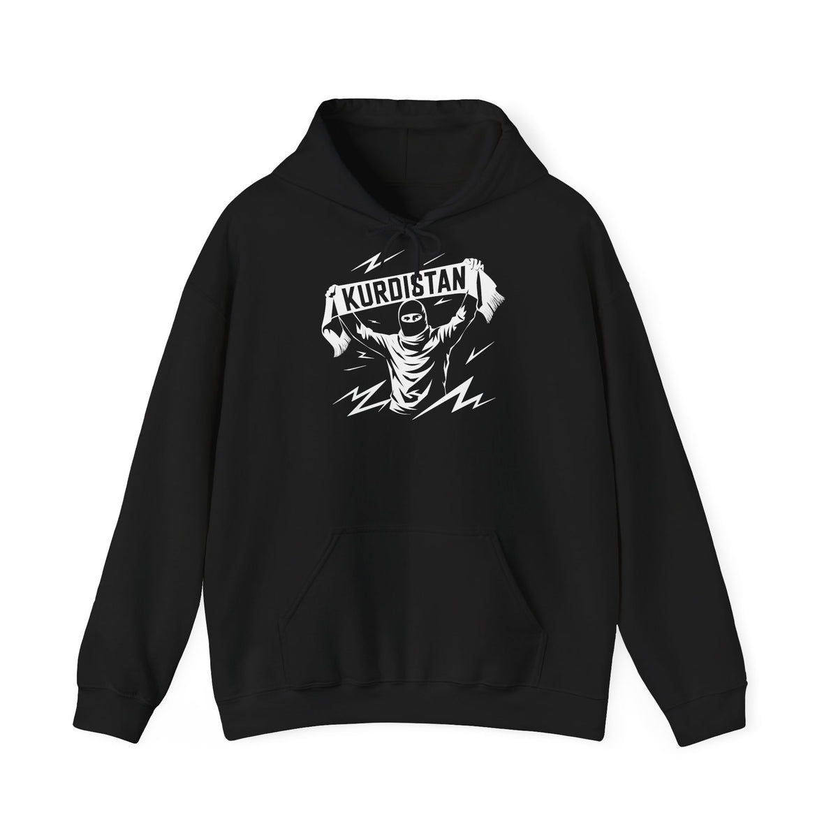 Kurdistan hooligan patria orgoglio stemma bandiera sport calcio tifoso regalo - Felpa con cappuccio unisex