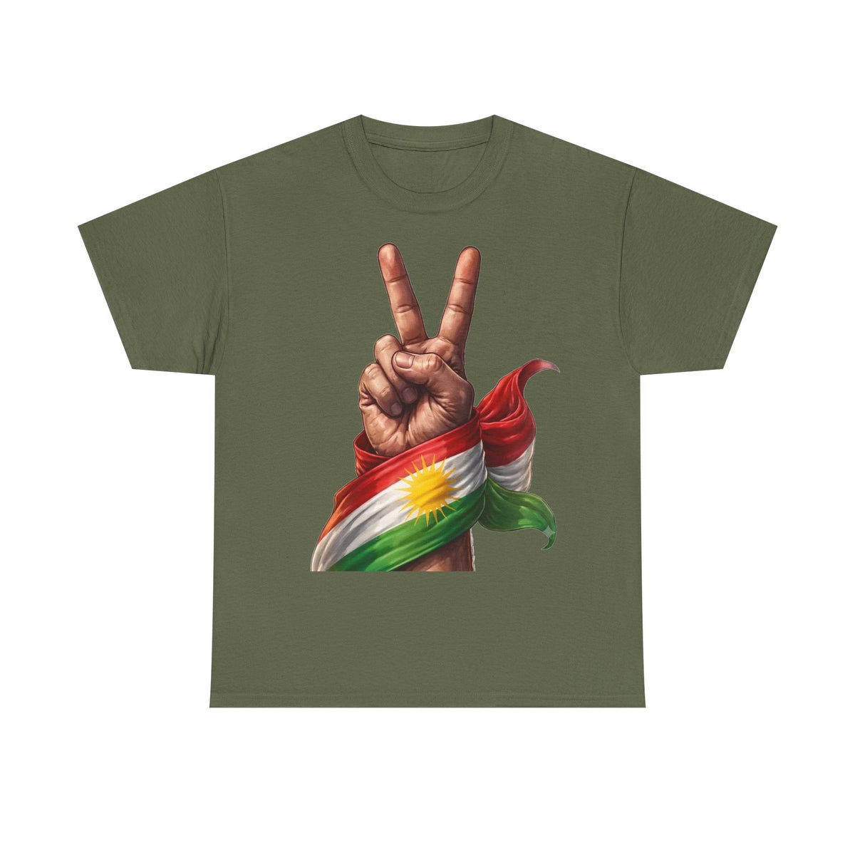 Kurdistán Paz Bandera Patria Orgullo - Camiseta unisex