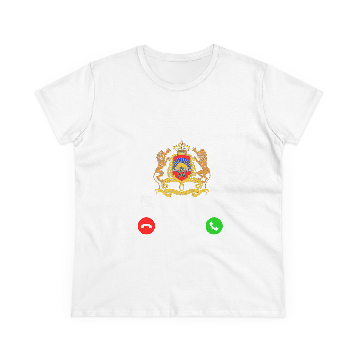 Escudo de Marruecos, bandera de Marruecos, orgullo, aficionada al fútbol y al deporte, idea de regalo - Camiseta para mujer