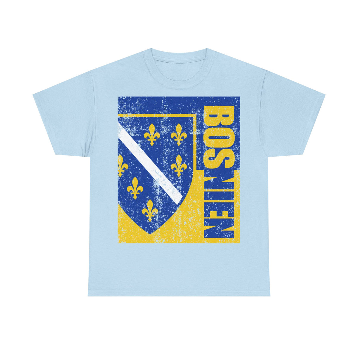 Bosnia Wappen Flagge Stolz Heimat Fußball fan Geschenkidee - Unisex T-Shirt