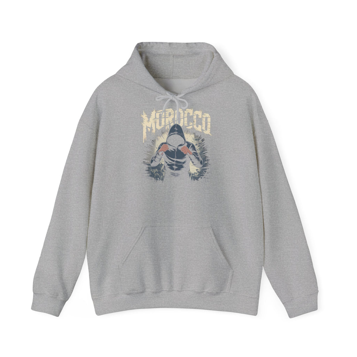 Stemma hooligan del Marocco, bandiera del Marocco, tifoso di calcio, sport, idea regalo - Felpa con cappuccio unisex