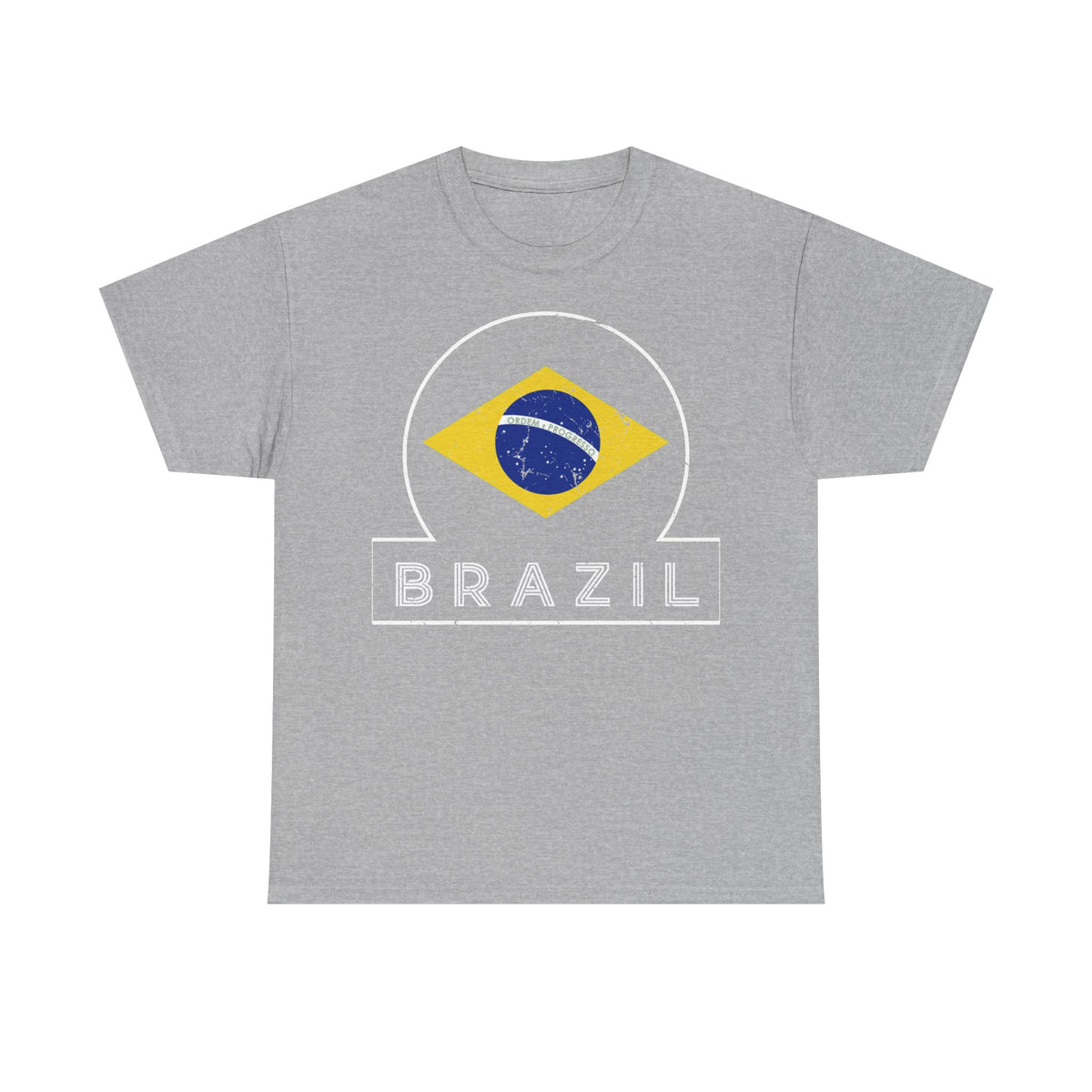Brazil Brasilien Wappen Flagge Sport Fan Fußball Geschenkidee - Unisex T-Shirt