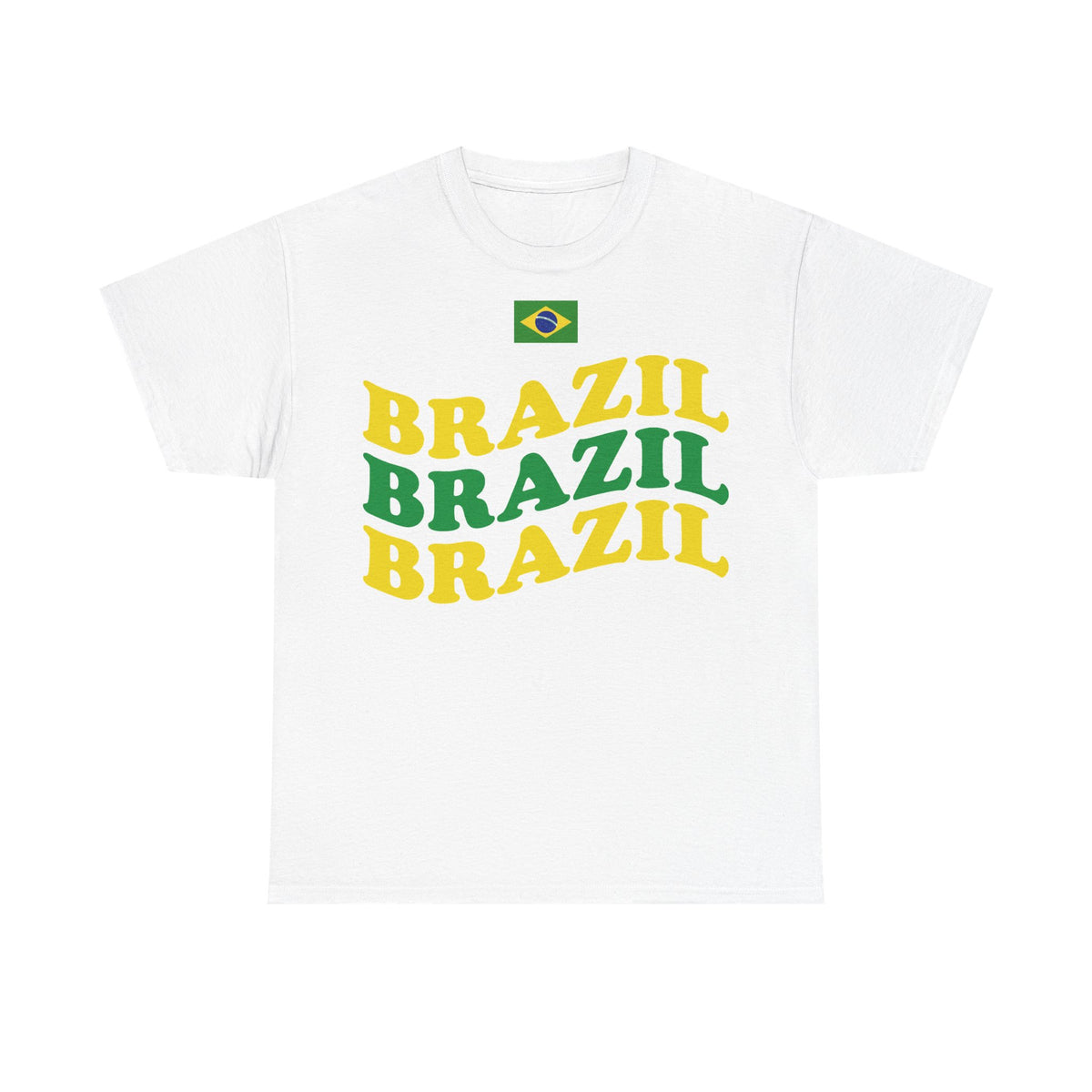 Brazil Brasilien Wappen Flagge Sport Fan Fußball Geschenkidee - Unisex T-Shirt