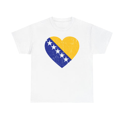 Bosnia escudo bandera orgullo patria aficionado al fútbol idea de regalo - Camiseta unisex