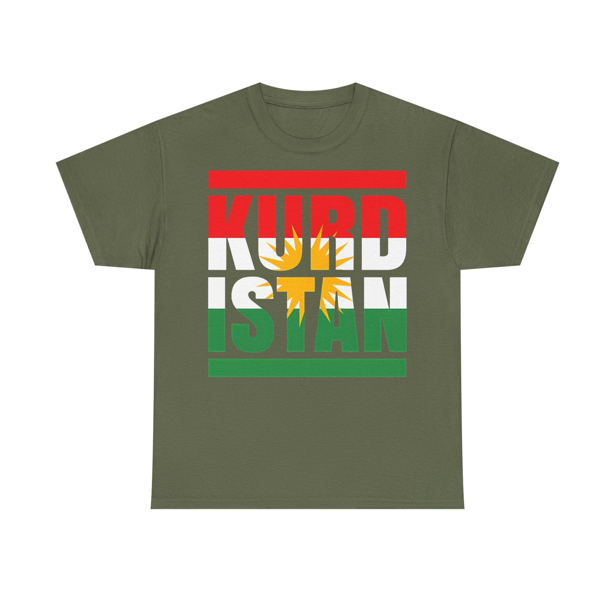 Kurdistán Azadi Escudo Bandera Patria Newroz Regalo - Camiseta unisex