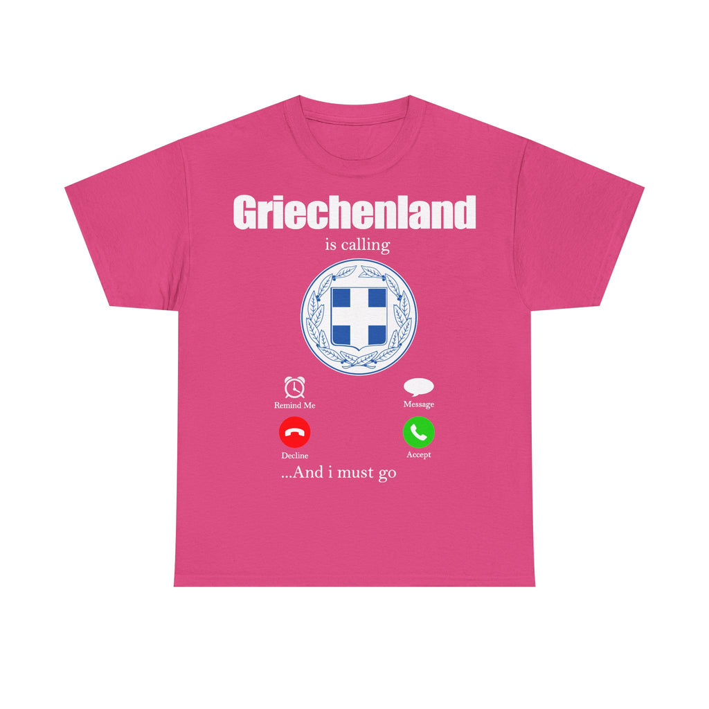 Greece Griechenland Flagge Wappen Heimat Fußball Sport Fan Geschenkidee - Unisex T-Shirt