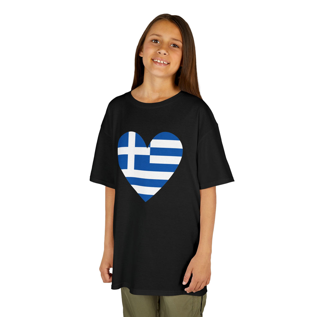 Greece Griechenland Flagge Wappen Heimat Fußball Sport Fan Geschenkidee - Für Kinder & Jugendliche Unisex T-Shirt