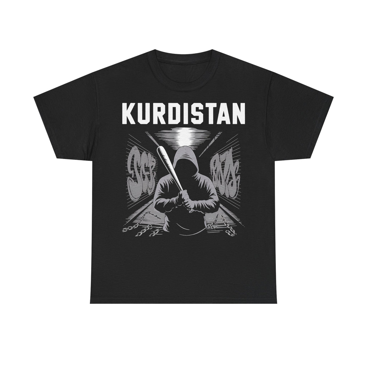 Camiseta unisex con escudo, bandera y regalo para los aficionados del Kurdistán: Azadi, patria