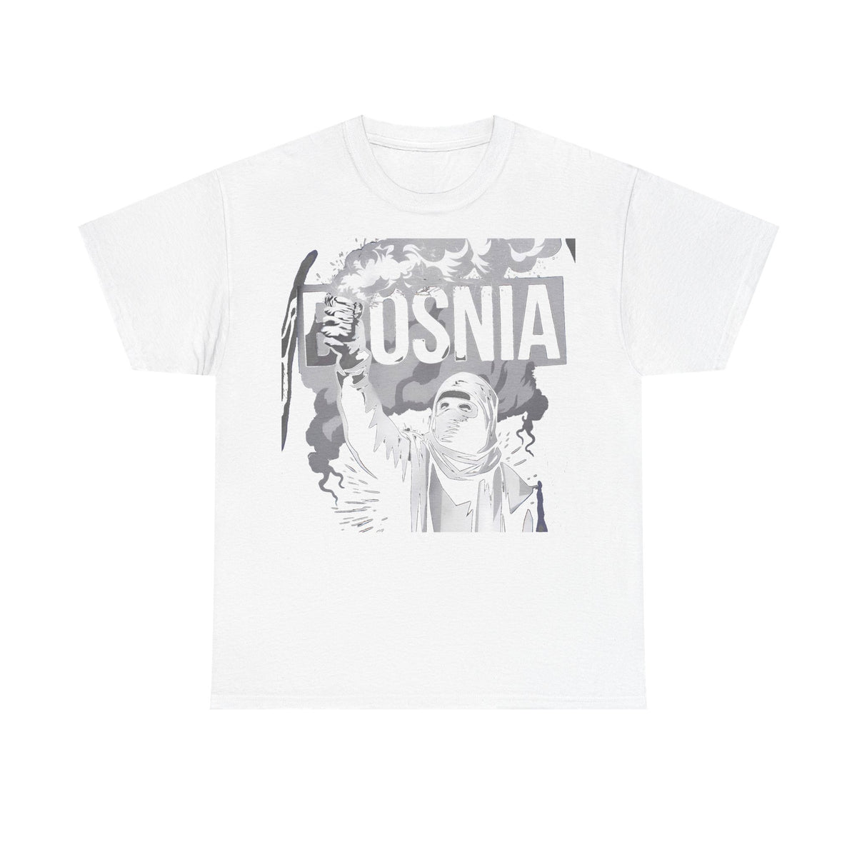 Bosnia escudo bandera orgullo patria aficionado al fútbol idea de regalo - Camiseta unisex