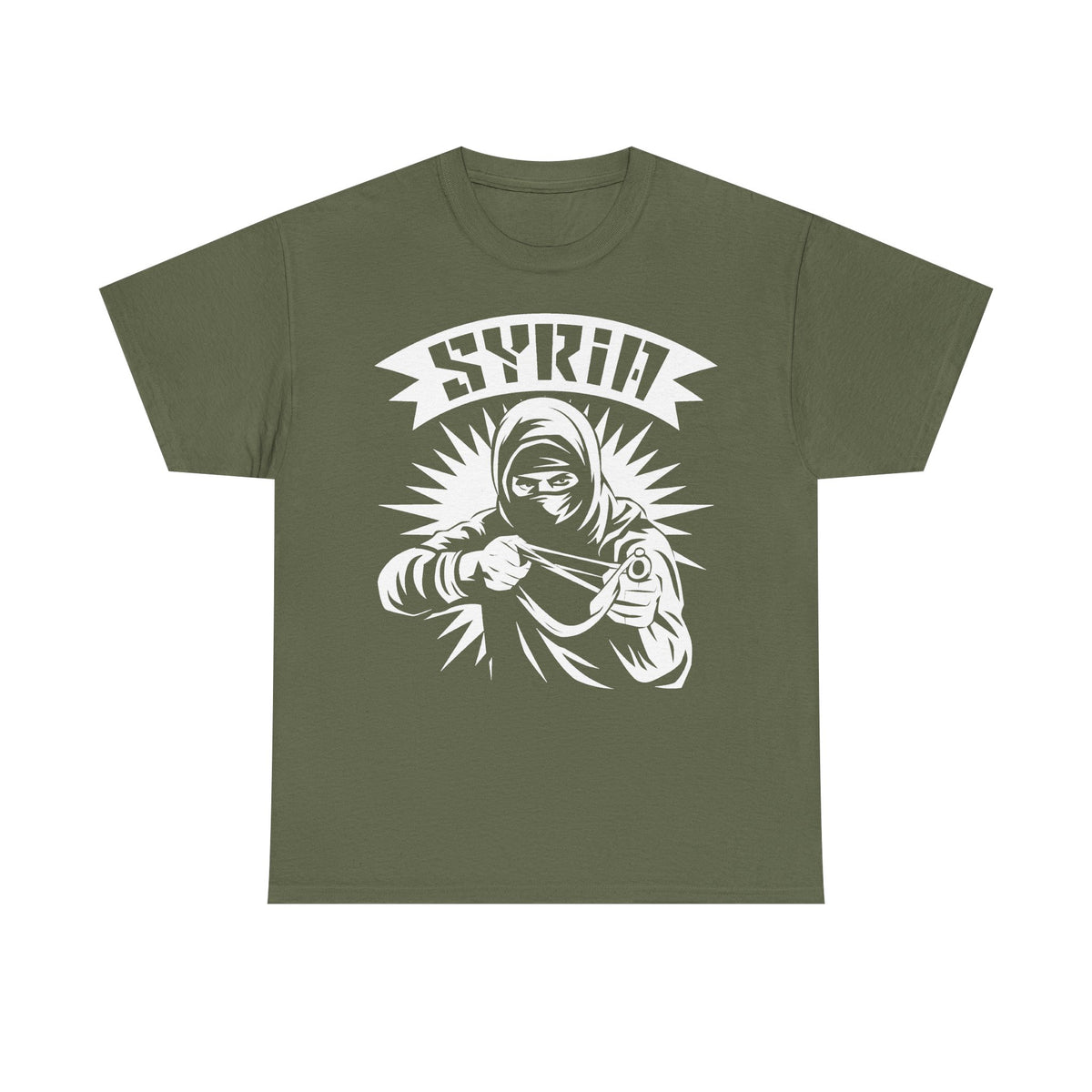 Syria Syrien Hooligan Wappen Flagge Heimat Sport Fußball Fan Geschenkidee - Unisex T-Shirt