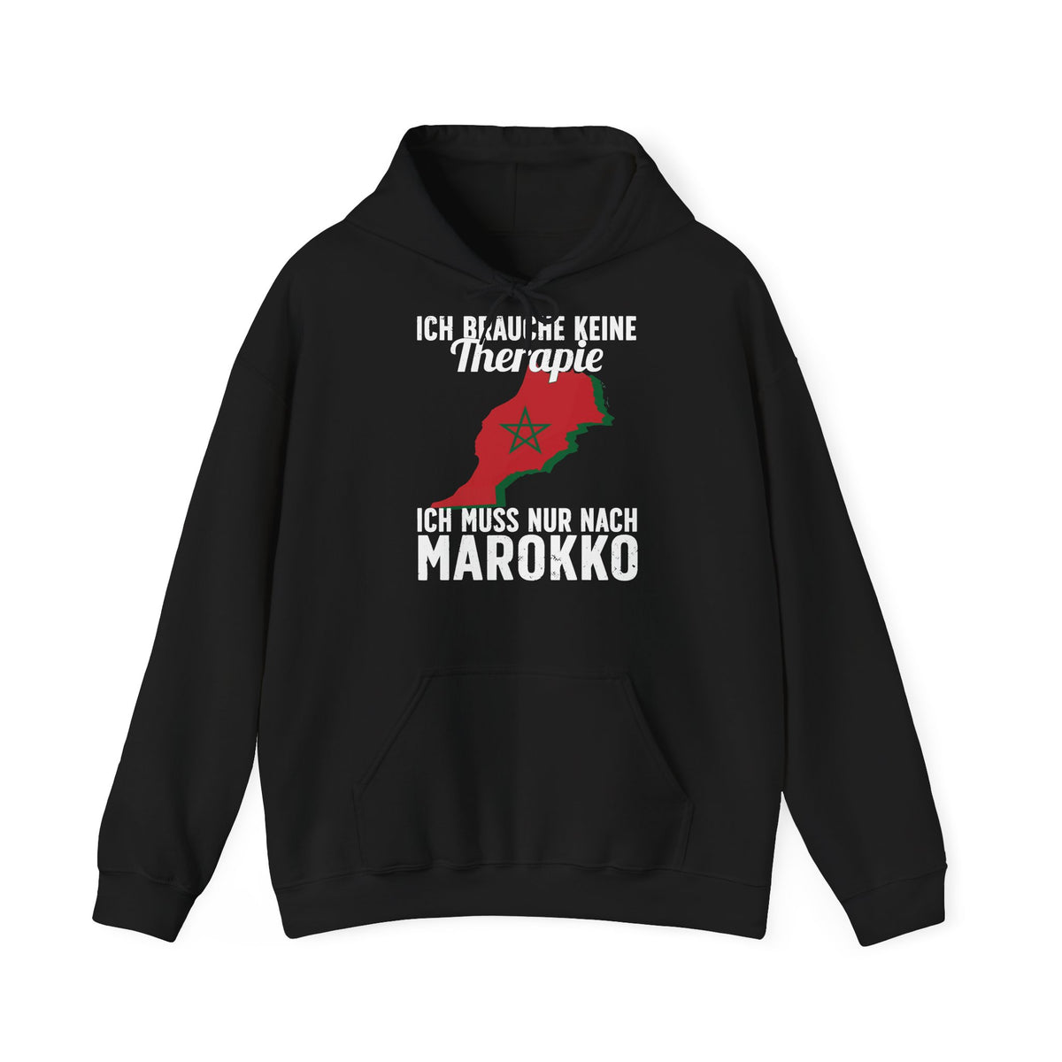 Stemma del Marocco Bandiera del Marocco Orgoglio Tifoso di calcio Sport Idea regalo - Felpa con cappuccio unisex