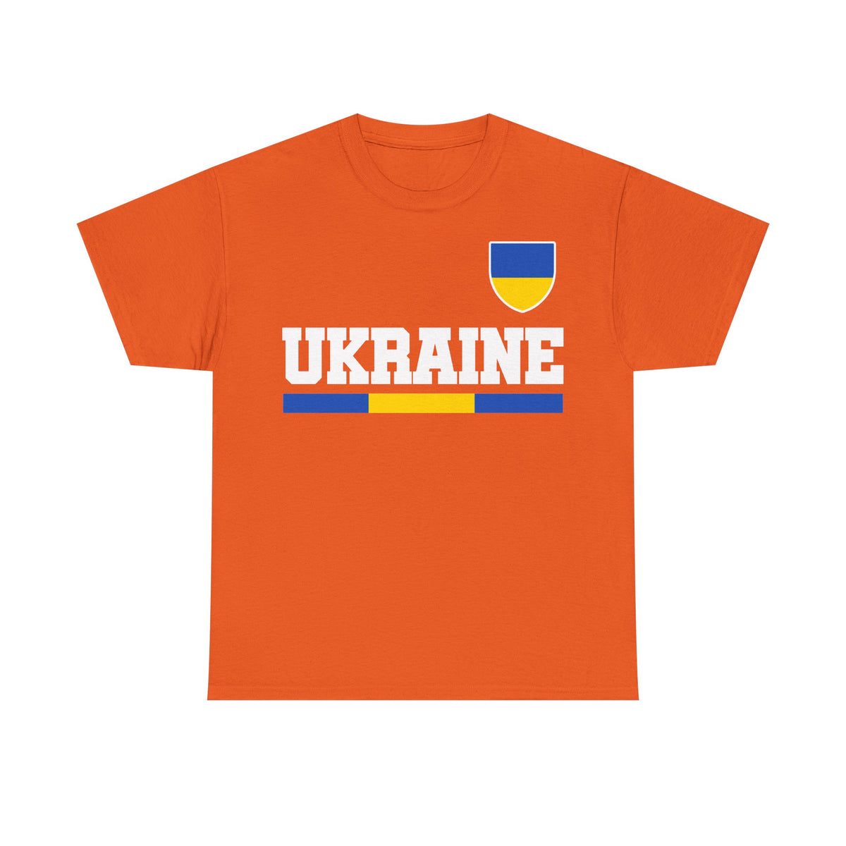 Bandera de Ucrania escudo idea de regalo afición al deporte moda vintage - Camiseta unisex