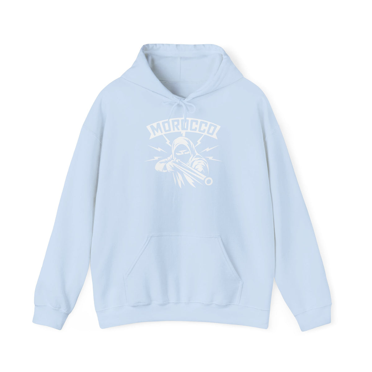 Stemma hooligan del Marocco, bandiera del Marocco, tifoso di calcio, sport, idea regalo - Felpa con cappuccio unisex