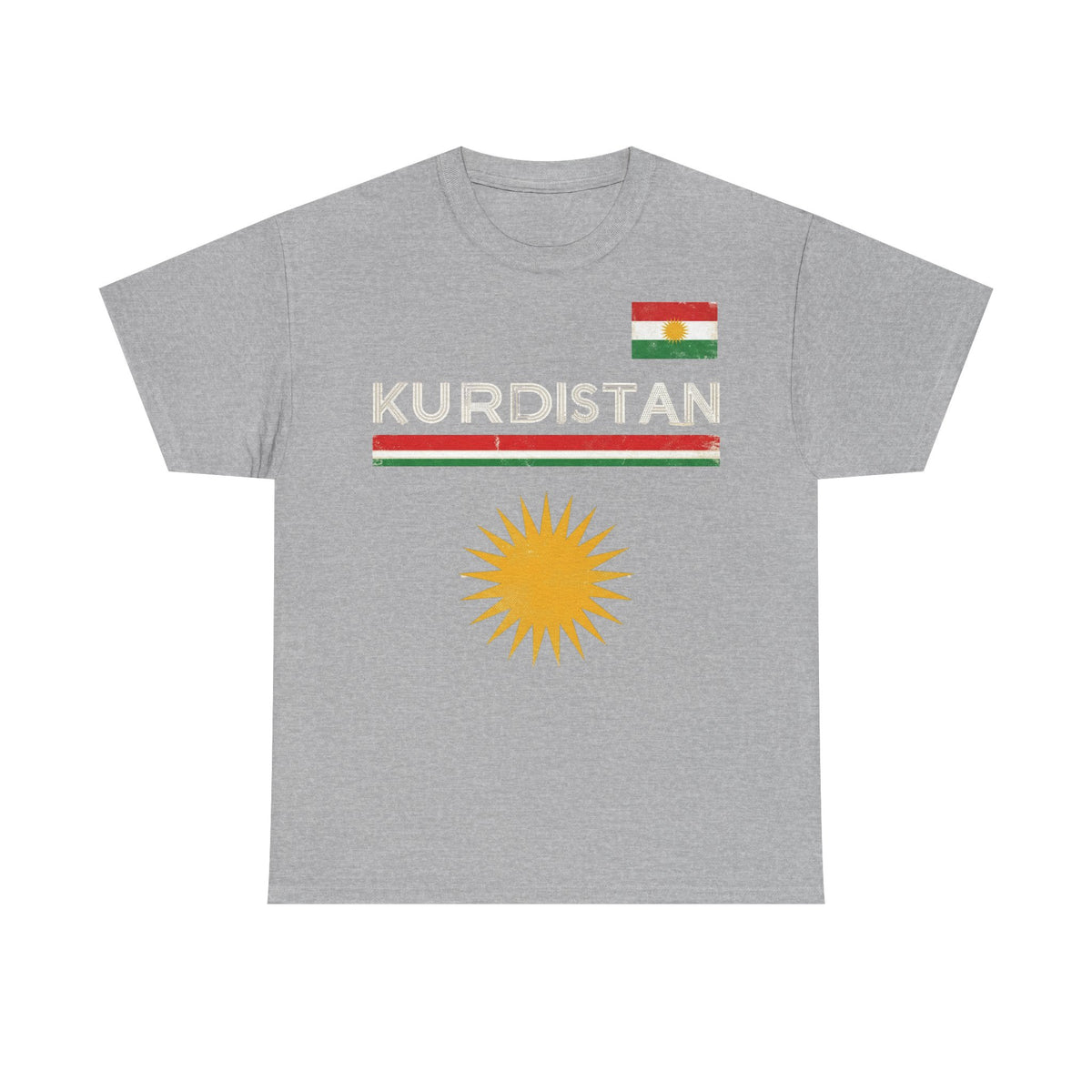 Kurdistán Azadi bandera escudo patria orgullo deporte fútbol aficionado - Camiseta unisex