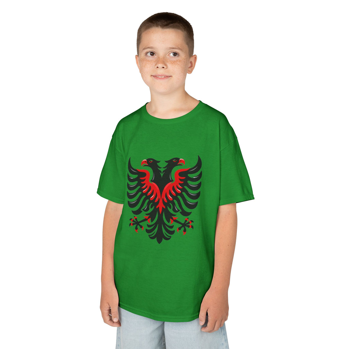 Albania Kosovo Doppeladler Geschenkidee - Unisex Kinder & Jugendliche T-Shirt