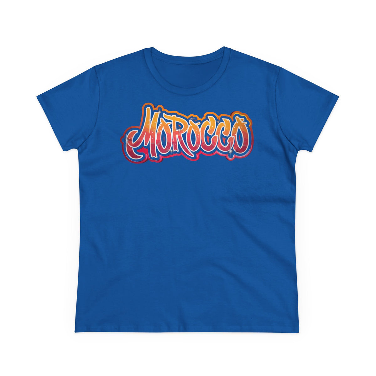 Escudo de Marruecos, bandera de Marruecos, orgullo, aficionada al fútbol y al deporte, idea de regalo - Camiseta para mujer