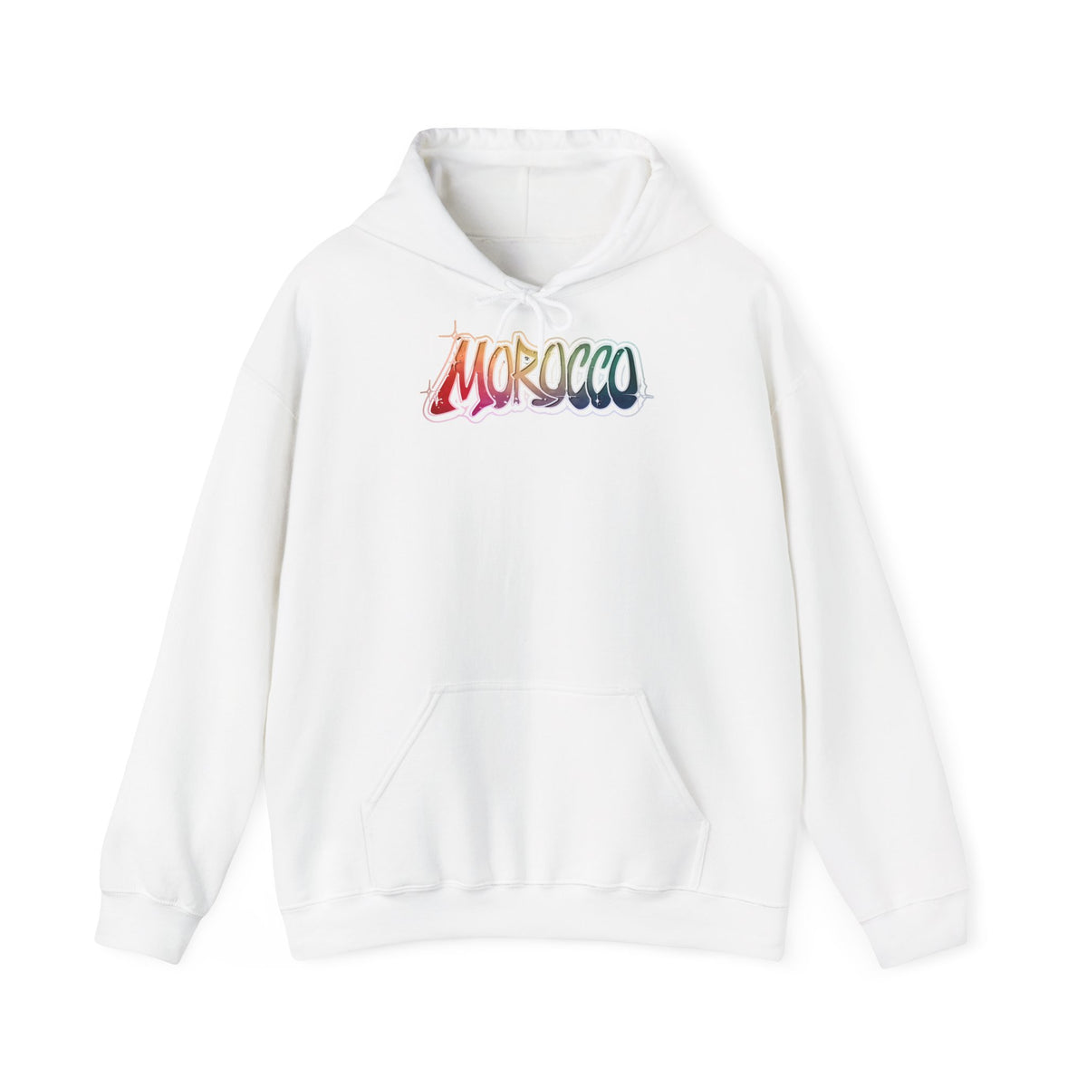 Stemma del Marocco Bandiera del Marocco Orgoglio Tifoso di calcio Sport Idea regalo - Felpa con cappuccio unisex