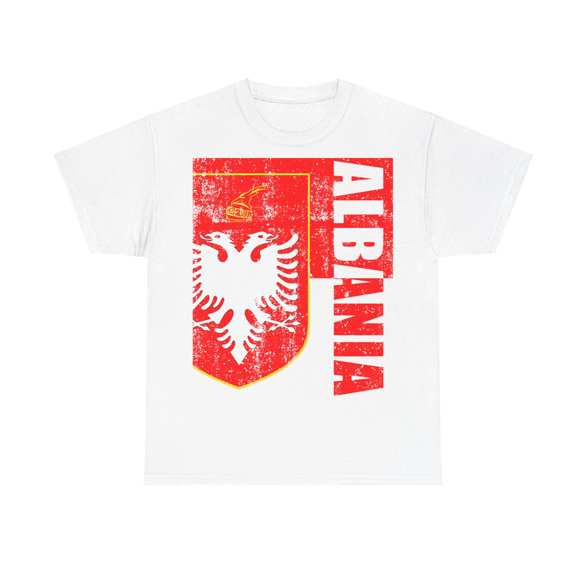 Camiseta unisex de Albania, escudo albanés, bandera, águila, fútbol, aficionado, deporte