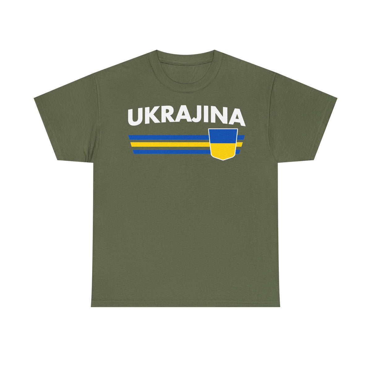 Bandiera e stemma dell'Ucraina Idea regalo Sport Tifoso Moda Vintage - T-shirt unisex