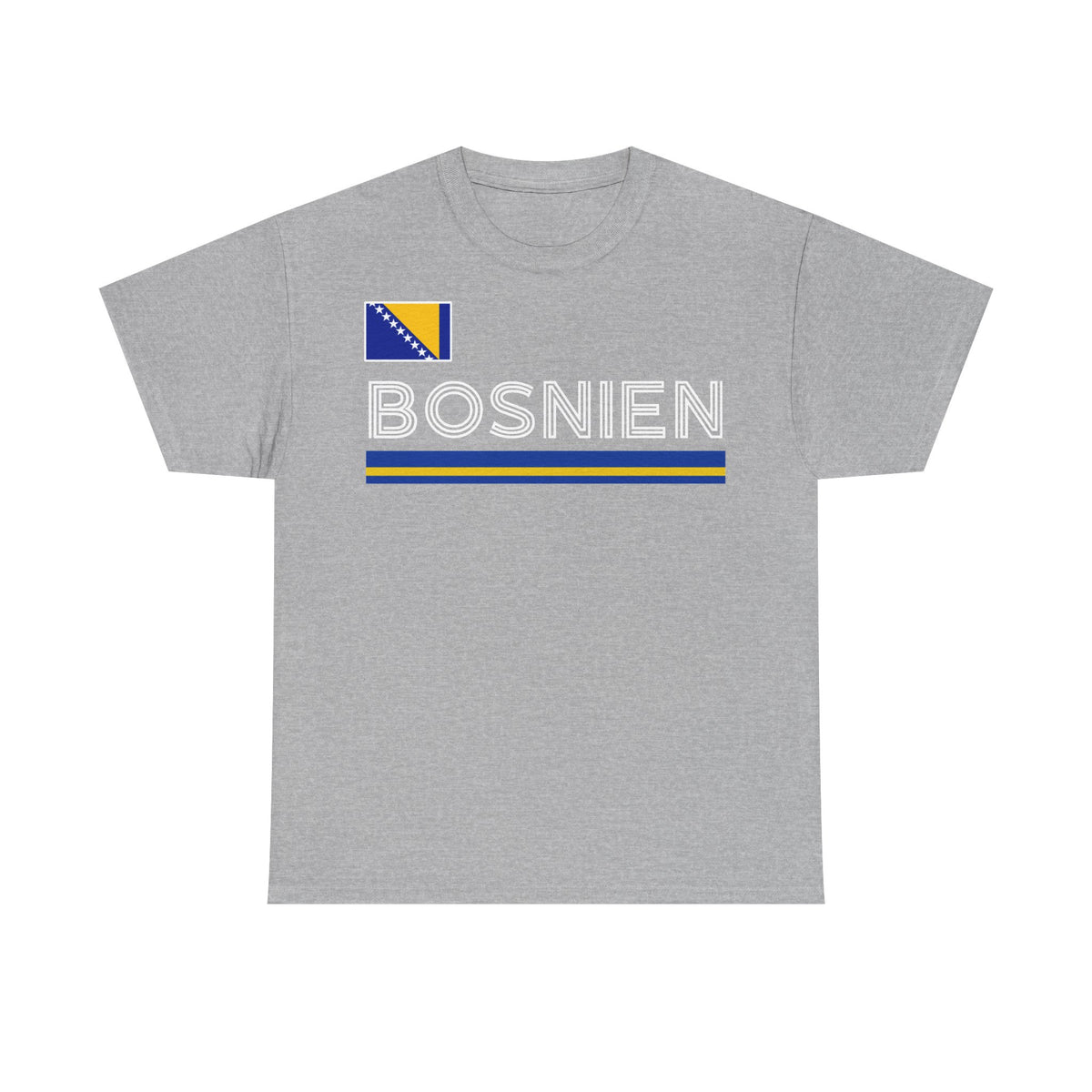 Bosnia Wappen Flagge Stolz Heimat Fußball fan Geschenkidee - Unisex T-Shirt
