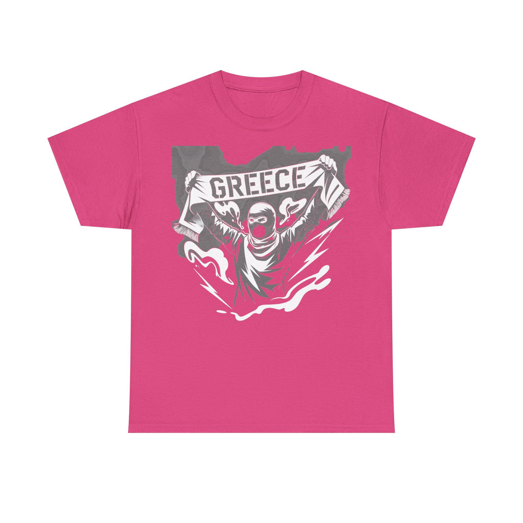 Greece Griechenland Hooligan Flagge Wappen Heimat Fußball Sport Fan Geschenkidee - Unisex T-Shirt