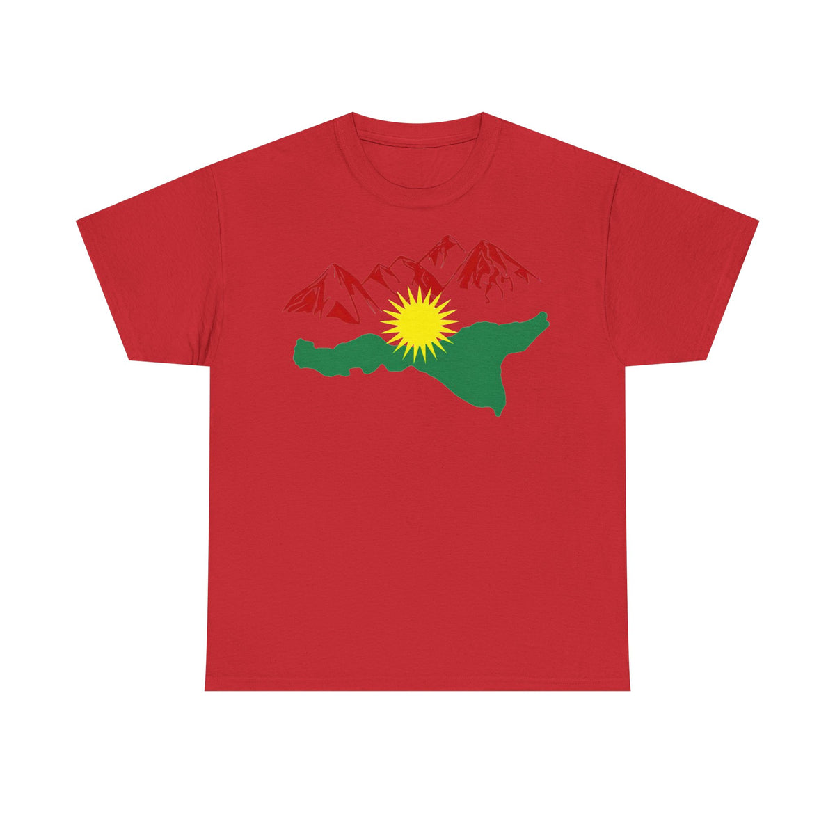 Kurdistan Berge Flagge Azadi Newroz - Unisex T-shirt