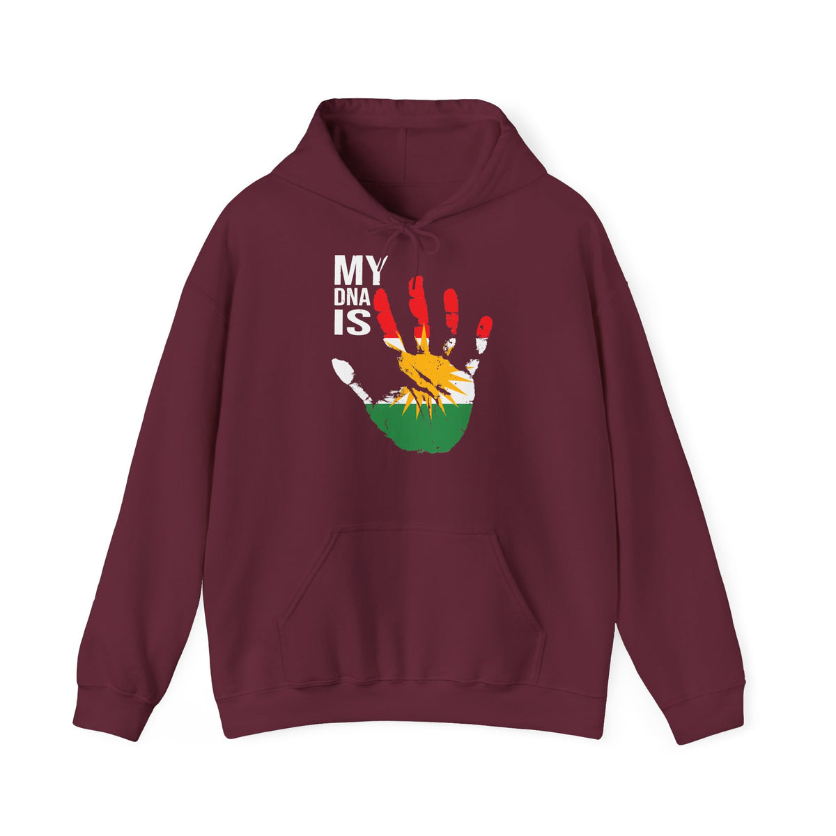 Kurdistan patria orgoglio stemma bandiera sport calcio regalo per tifosi - felpa con cappuccio unisex