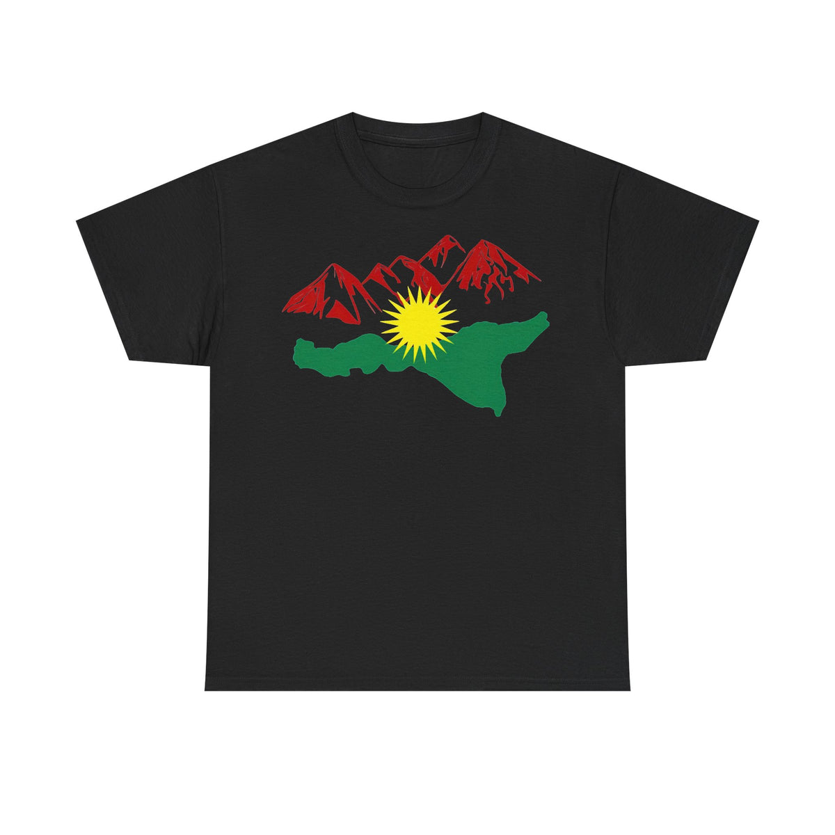 Kurdistan Berge Flagge Azadi Newroz - Unisex T-shirt