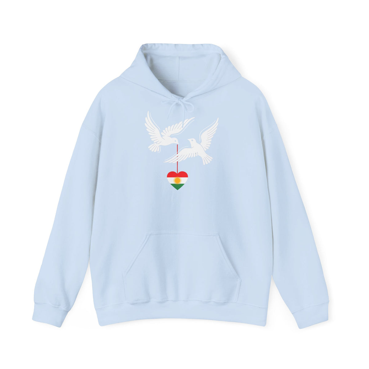 Kurdistan patria orgoglio stemma bandiera sport calcio regalo per tifosi - felpa con cappuccio unisex