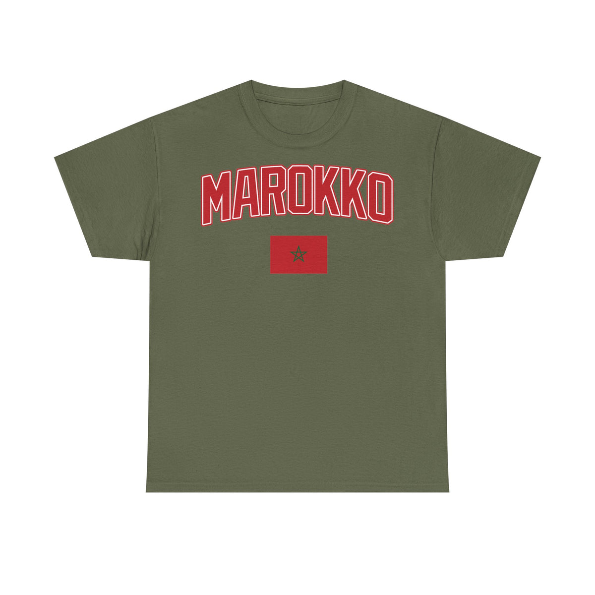 Marruecos Escudo Morocco Bandera Orgullo Fútbol Fan Deporte FIdea de regalo - Camiseta unisex