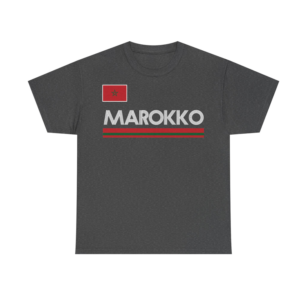 Marokko Wappen Morocco Flagge Stolz Fußball Fan Sport FGeschenkidee - Unisex T-Shirt