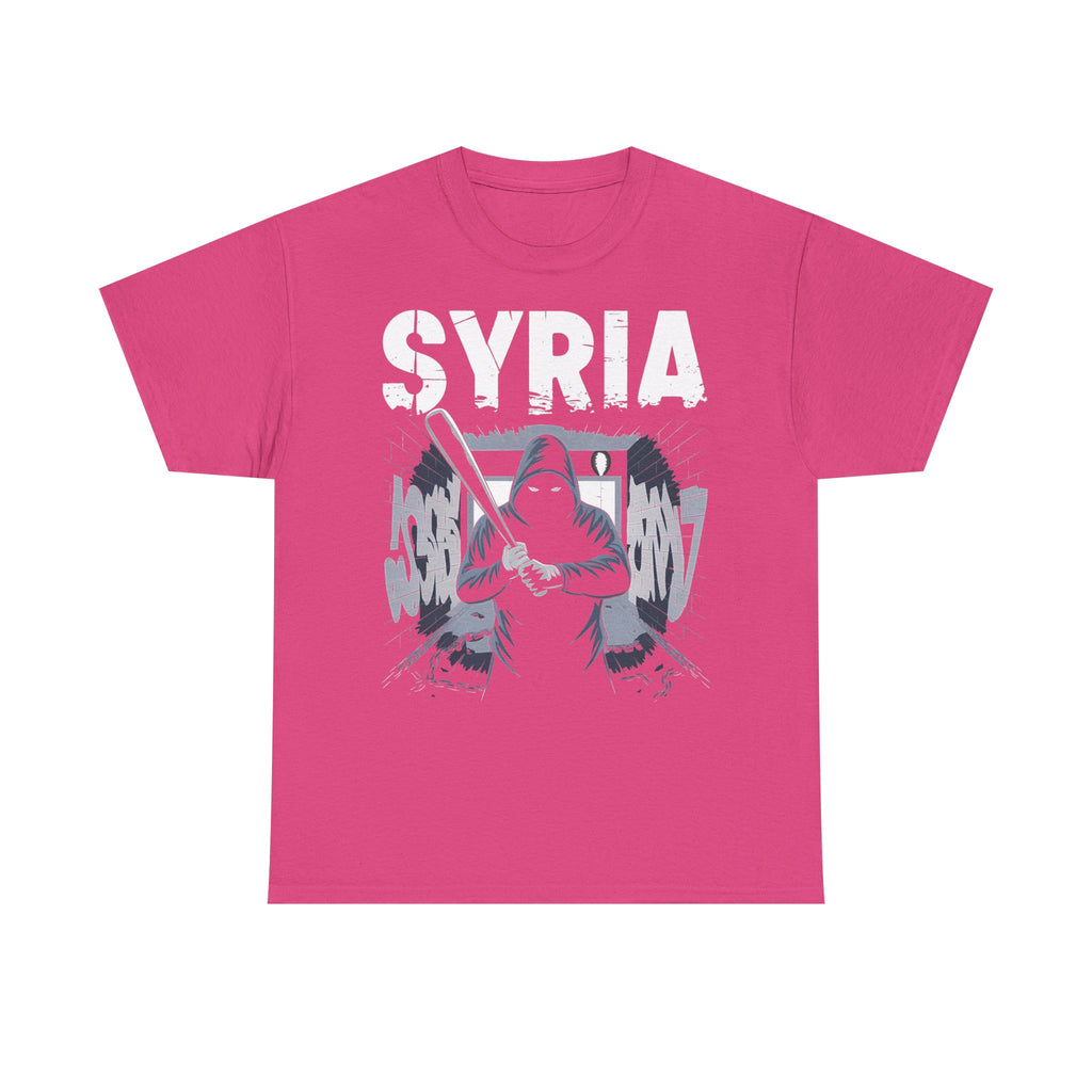 Syria Syrien Hooligan Wappen Flagge Heimat Sport Fußball Fan Geschenkidee - Unisex T-Shirt