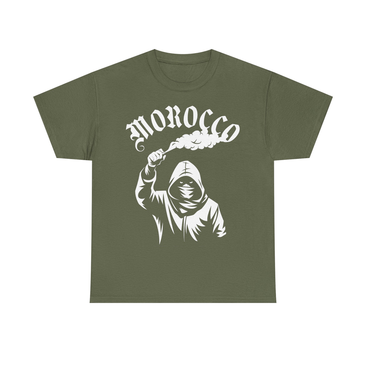 Escudo de hooligan de Marruecos Bandera de Marruecos Fútbol Aficionado Deporte Idea de regalo - Camiseta unisex