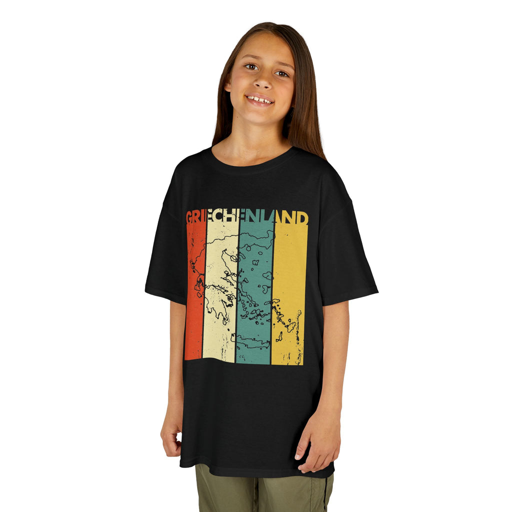 Greece Griechenland Flagge Wappen Heimat Fußball Sport Fan Geschenkidee - Für Kinder & Jugendliche Unisex T-Shirt