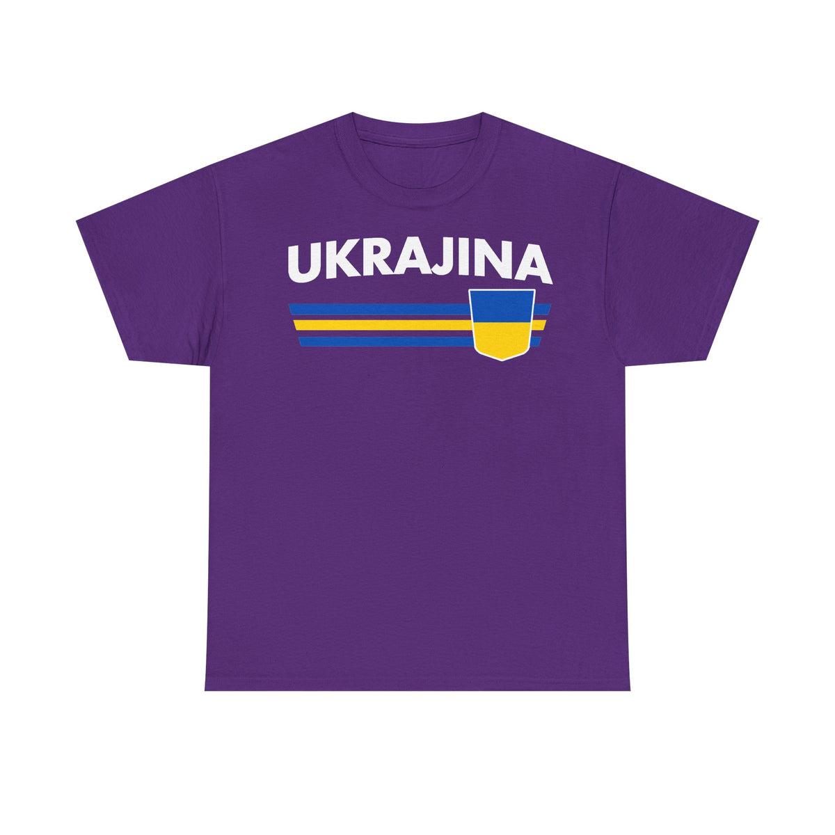Bandiera e stemma dell'Ucraina Idea regalo Sport Tifoso Moda Vintage - T-shirt unisex