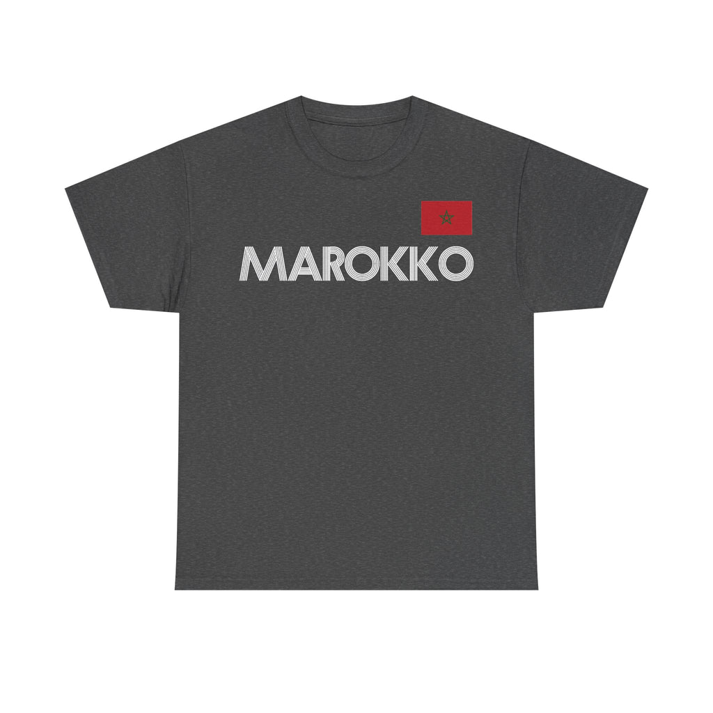 Marokko Wappen Morocco Flagge Stolz Fußball Fan Sport FGeschenkidee - Unisex T-Shirt