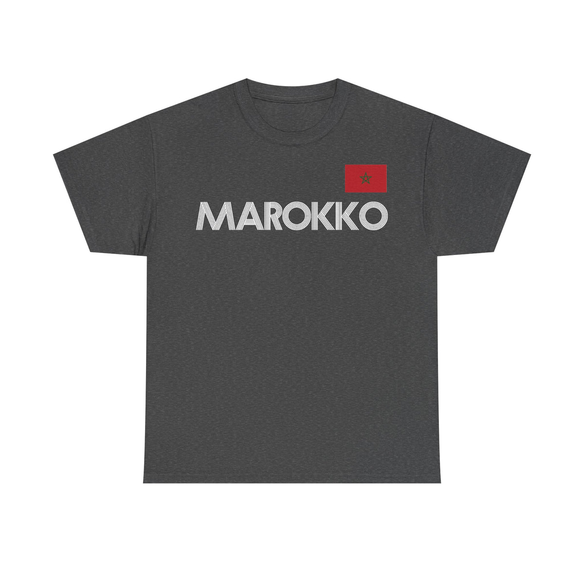 Marokko Wappen Morocco Flagge Stolz Fußball Fan Sport FGeschenkidee - Unisex T-Shirt