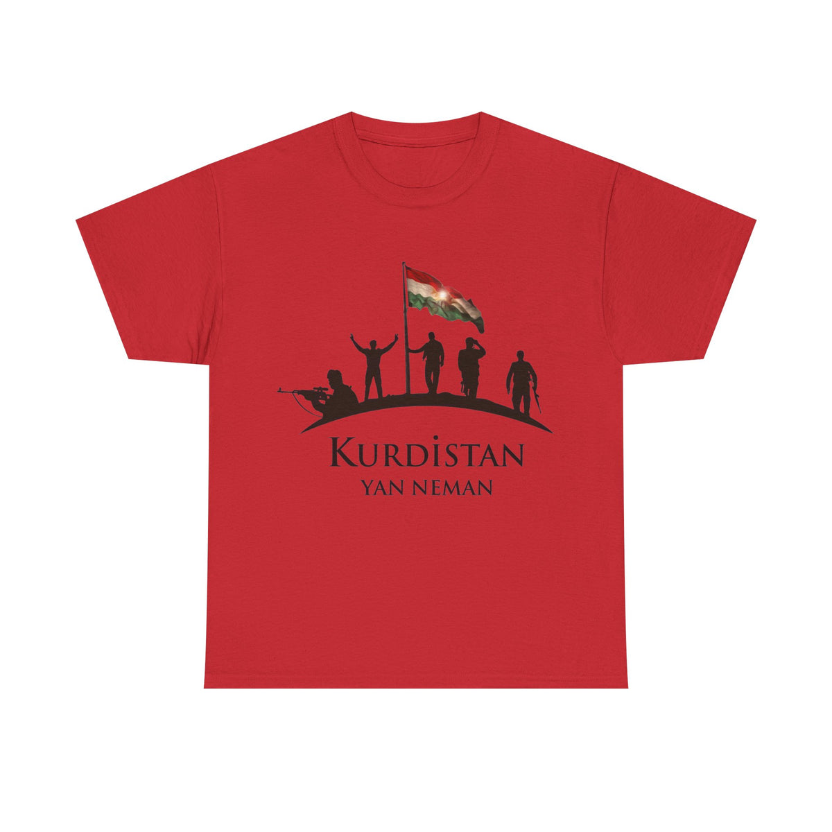 Kurdistan Yan Neman Flagge Azadi - Unisex T-Shirt