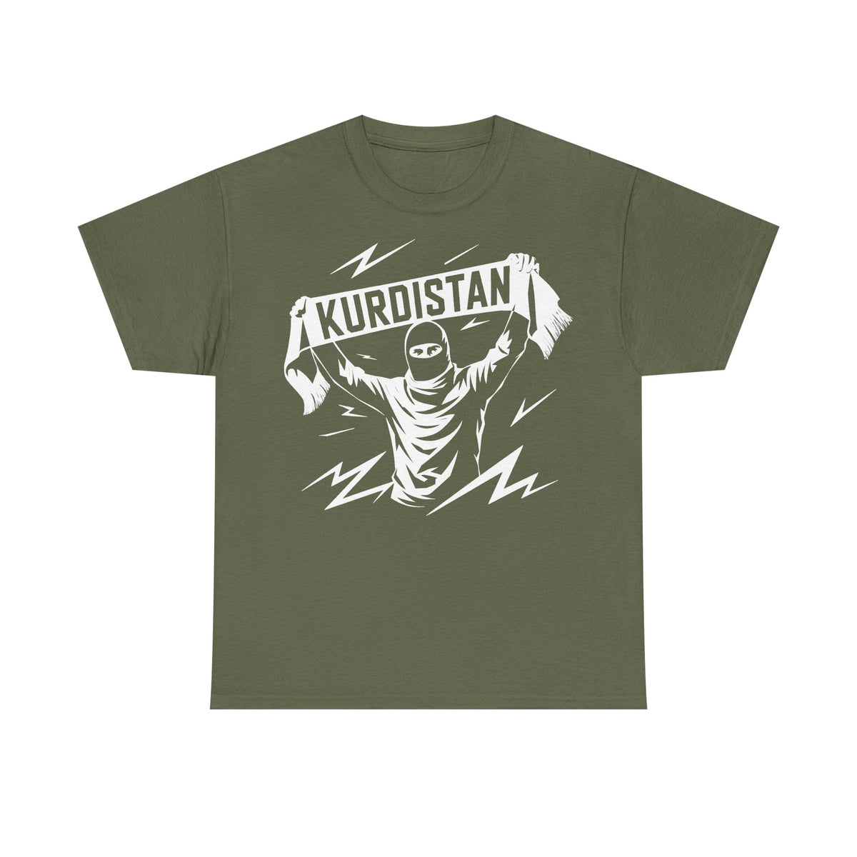 Camiseta unisex con escudo, bandera y regalo para los aficionados del Kurdistán: Azadi, patria