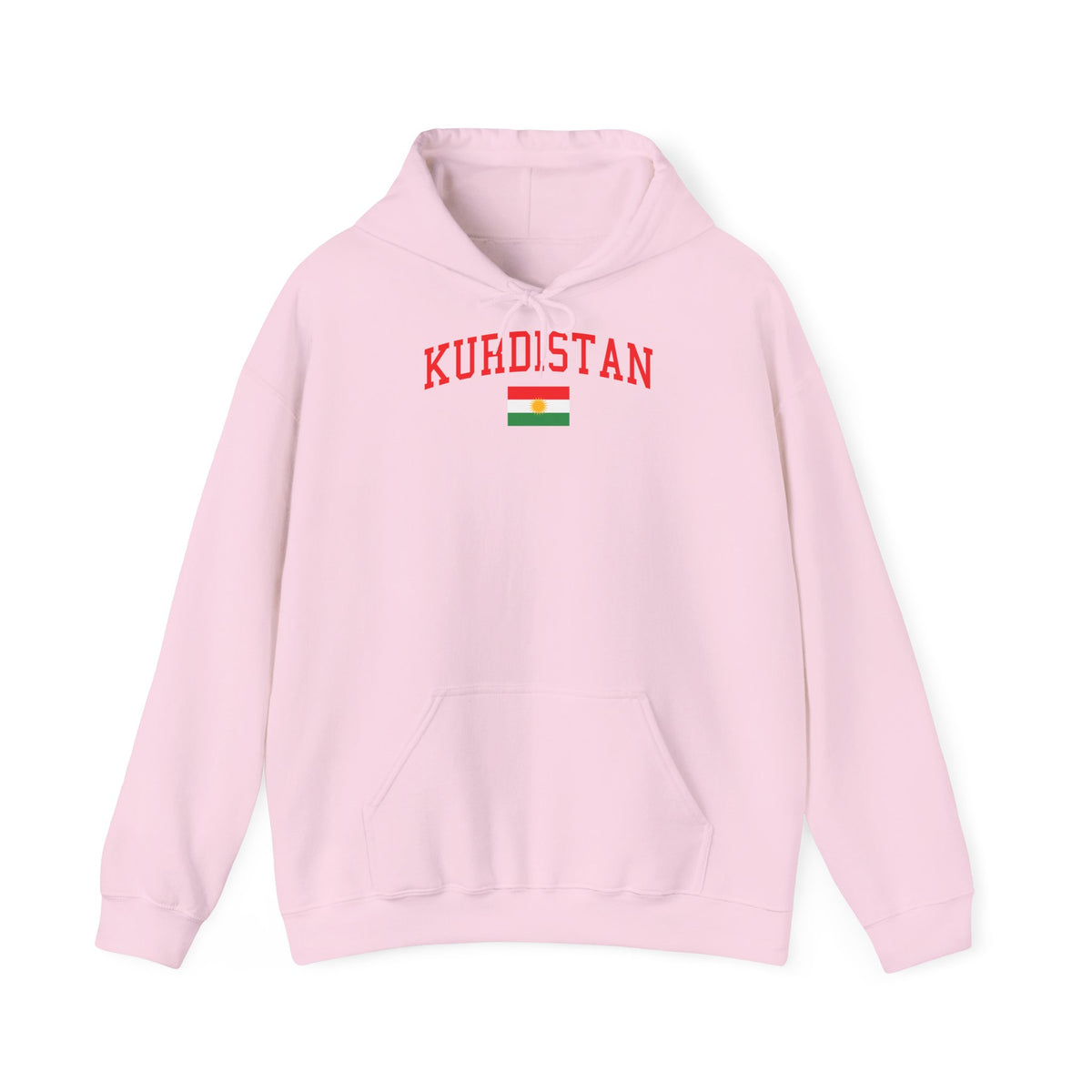 Kurdistan patria orgoglio stemma bandiera sport calcio regalo per tifosi - felpa con cappuccio unisex